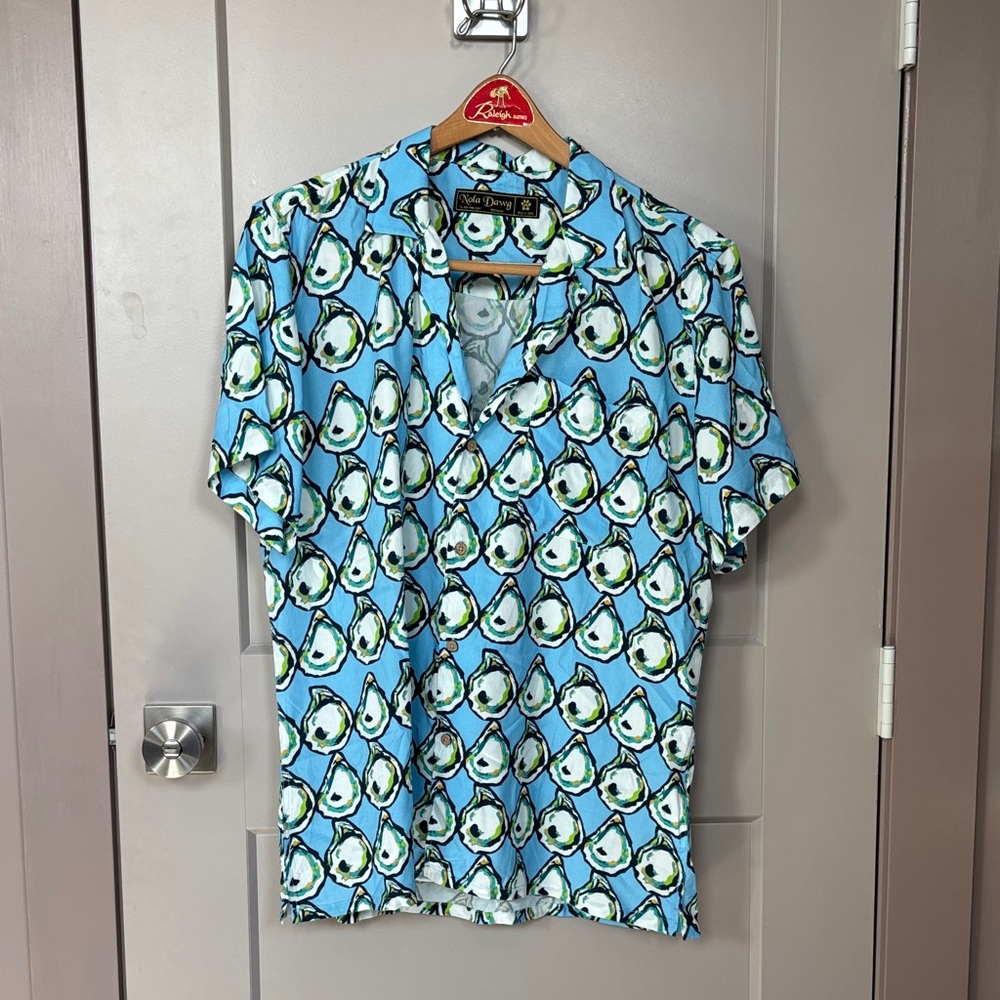Oyster Print Aloha Shirt for JazzFest
